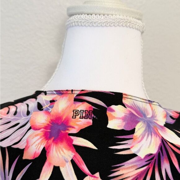 Victorias Secret PINK Floral Wrap Top - Picture 4 of 6